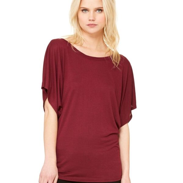 Women’s Flowy Draped Dolman Tee Thumbnail